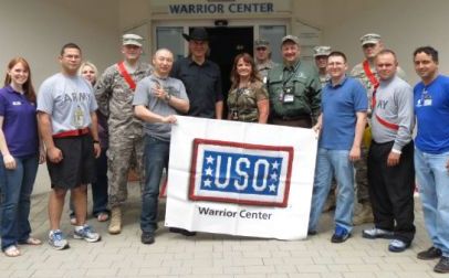 Brenda Valentine Visits Troops